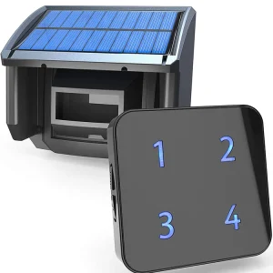 HTZSAFE 400 Meters Solar Wireless Driveway Alarm