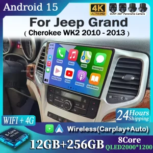 For Jeep Grand Cherokee WK2 2010 - 2013 Android 15 C