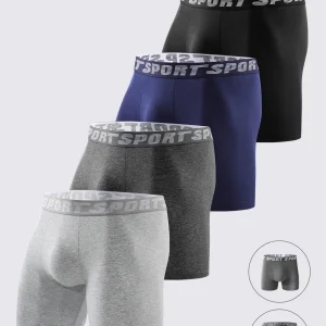 4-Pack Men's Long Boxer Briefs