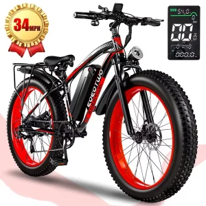 1500W Electric Bike 48V 15Ah Battery 26"